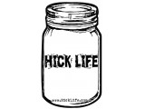 Mason Jar Hick Life Decal/Sticker